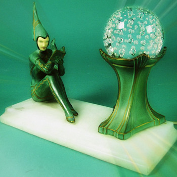 Pixie Reader Lamp by Fayral, mfg by The Hersch Foundry - Art Deco