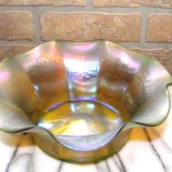 HELP!!!! Large Stretch Glass Bowl - Art Glass