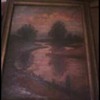 1928 albright painting with poems and sketches on back
