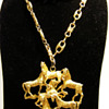 Vintage Les Bernard Inc. Six Horses Pendant Necklace