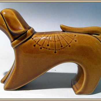 Unknown Ceramic Dog ?? - Art Pottery