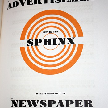 Some more advertising / typography / poetry [?] masterpieces from 1929 Deberny Peignot Continental Typefounders Brochure  - Advertising