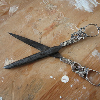 Scissors, Silver. Late 1800's ? 