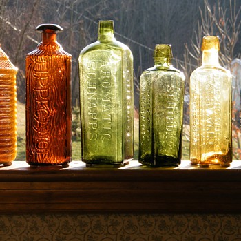 My Collection Favorites, Bitters, Warner's, Wolfe's, Saratoga - Bottles