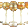 QUEZAL ART GLASS HOCK GLASSES, circa 1905