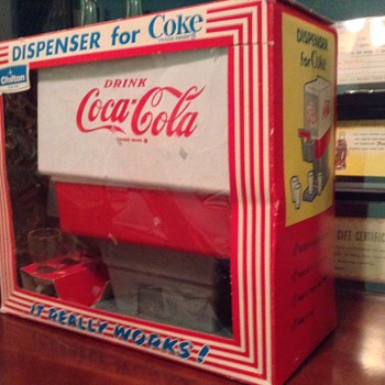 1960s coca cola dispenser toy in box - Coca-Cola
