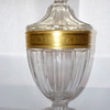 Gilt glass jar