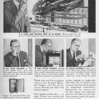 1951 - Mosler Safe Advertisement