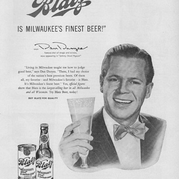 1950 Blatz Beer Advertisement - Advertising