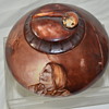 Porcelain American Indian Humidor Hand Painted Tobacco