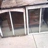 Over 100 yr old windows with wavy glass