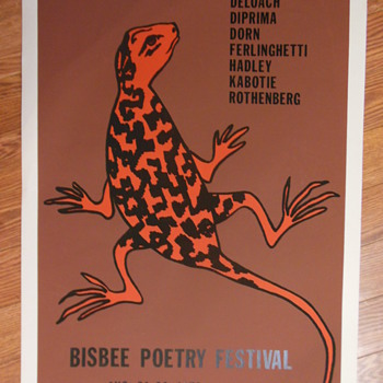 Poetry Festival Poster, 1979:  Ferlinghetti, Rothenberg