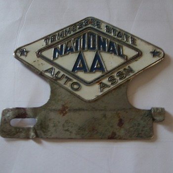 AUTO CLUB LICENSE TAG