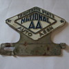 AUTO CLUB LICENSE TAG