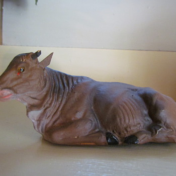 Vintage German Nativity - Part III: Ox - Christmas