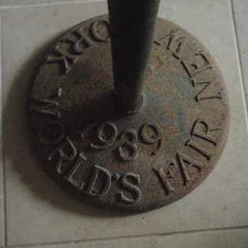 Sign post from 1939 World's Fair - Advertising