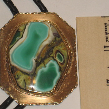 Turquoise and Gold Neck Bolo - Fine Jewelry