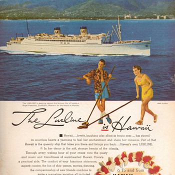 1952 - Matson Lurline Advertisement