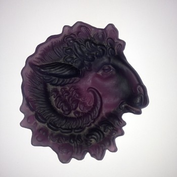 Ram's Head Dish? - Art Glass