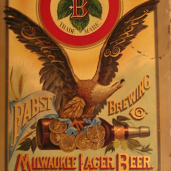 FrankTuchfarberPabstShowcard