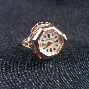 Wittnauer 10k vintage ring watch
