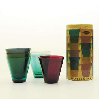 Pack of KARTIO 2744 glasses, Kaj Franck (Nuutajarvi Notsjö, 1955) - Art Glass