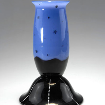 Loetz enamel styles - # 4 Peche floret - Art Glass