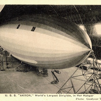 USS Akron postcard - Postcards