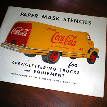 1940s Coca-Cola Truck Stencil Brochure