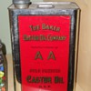 LARGE VTG BAKER CASTOR OIL CO TIN CAN 