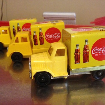 Japan tin '70's toy Coca Cola truck - Coca-Cola