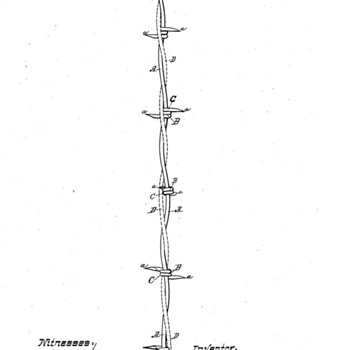 Lightning Rod Barbed Wire Patent & Dodge Star
