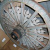 asian wooden wagon wheel