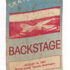 Grateful Dead stage pass, 1981