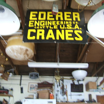 EDERER CRANE SIGN SEATTLE WASHINGTON