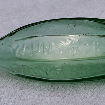 ++++ Old Sided English Mineral Water Bottle ++++