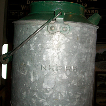 Nickel Plate Railroad water can