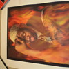 Dennis Rodman Thinker Pose Lithograph