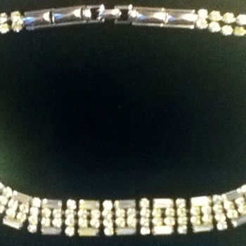 Sparkly Vintage Choker and Earring Set
