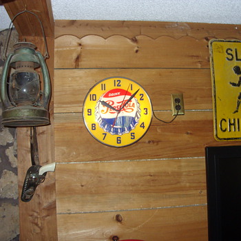 swihart lighted pepsi clock - Clocks