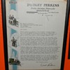 original 1934 signed letterhead /dudley perkins  harley davidson