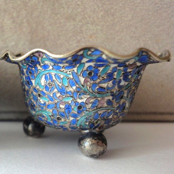 TWO antique RUSSIAN (?) salt