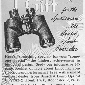 1948 - Bausch & Lomb Binocular Advertisement