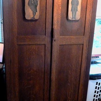 Mission Oak Gentleman's Cabinet - Furniture