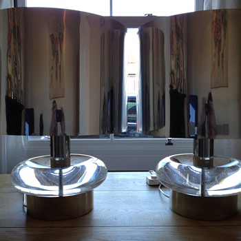 Pair of (Italian? art deco ?) lamps
