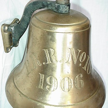 Pennsylvania Railroad Tugboat "Altoona" Brass Ships Bell "PRR No. 10 1906"