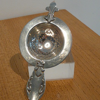  CHRISTIAN F HEISE SILVER STRAINER 1929.