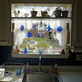 Cobalt Suncatchers - Art Glass