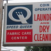 Light up laundromat sign