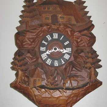 Carved Cuckoo Clock, ca. 1950s